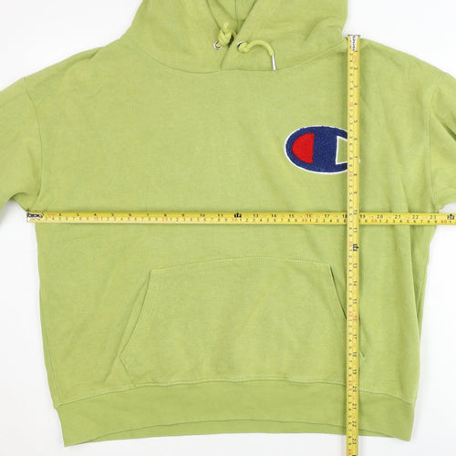 Champion Women’s Green Pullover Hoodie Large Logo Sportswear