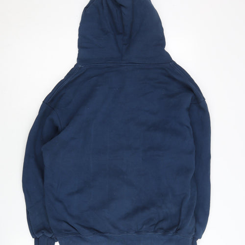 Champion Men's Blue Pullover Hoodie Small Regular Fit Cotton Logo