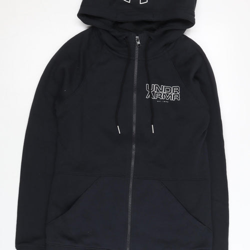 Under Armour Men’s Black Full Zip Hoodie M Slim Fit ColdGear