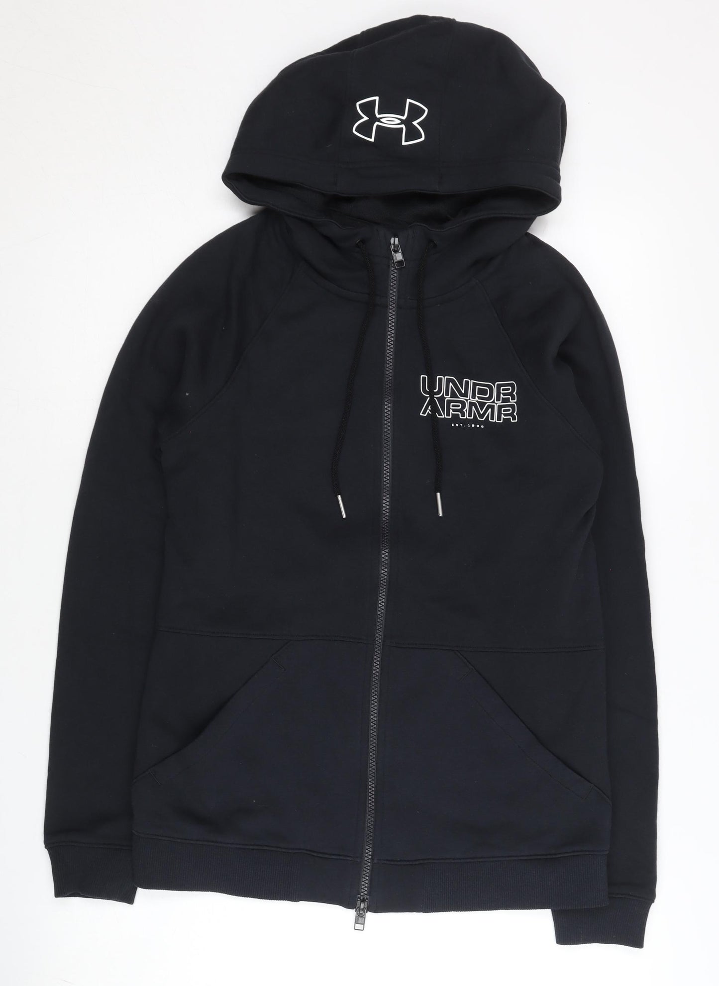 Under Armour Men’s Black Full Zip Hoodie M Slim Fit ColdGear