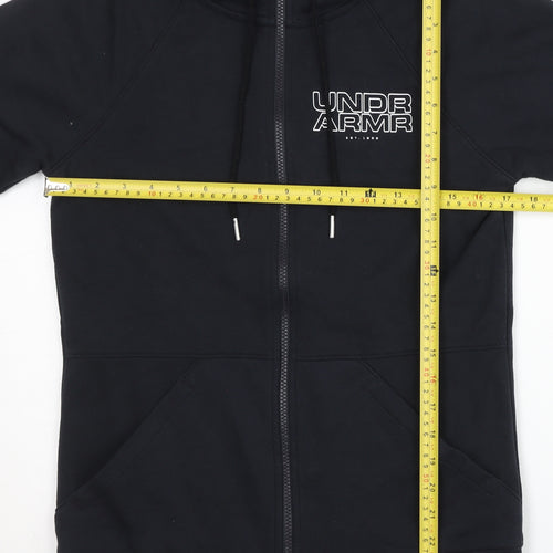 Under Armour Men’s Black Full Zip Hoodie M Slim Fit ColdGear