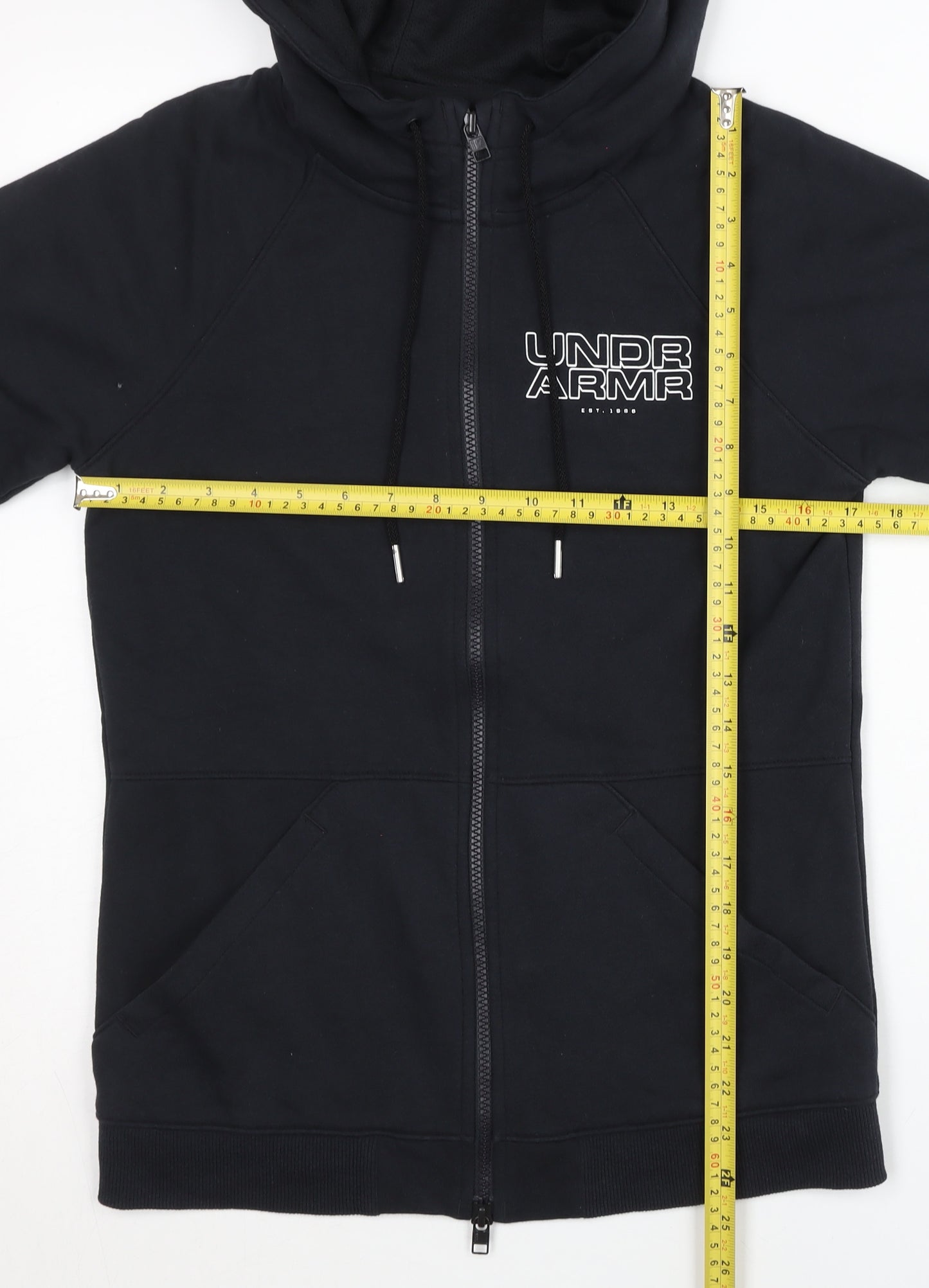 Under Armour Men’s Black Full Zip Hoodie M Slim Fit ColdGear