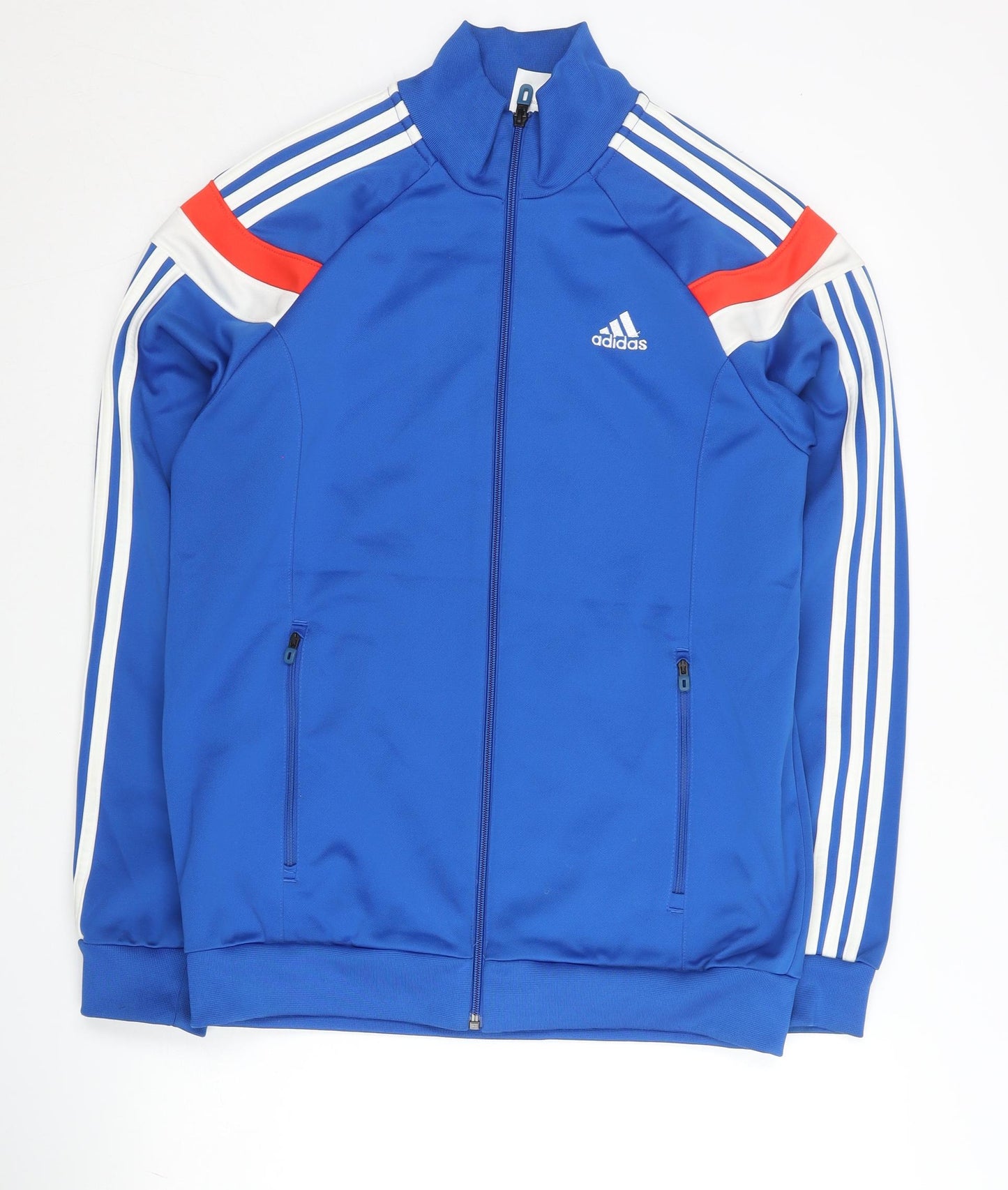 Adidas Men's Blue Track Jacket M Full Zip Sports Activewear