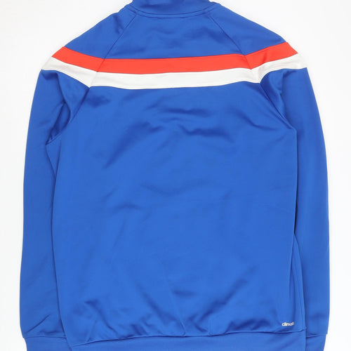 Adidas Men's Blue Track Jacket M Full Zip Sports Activewear