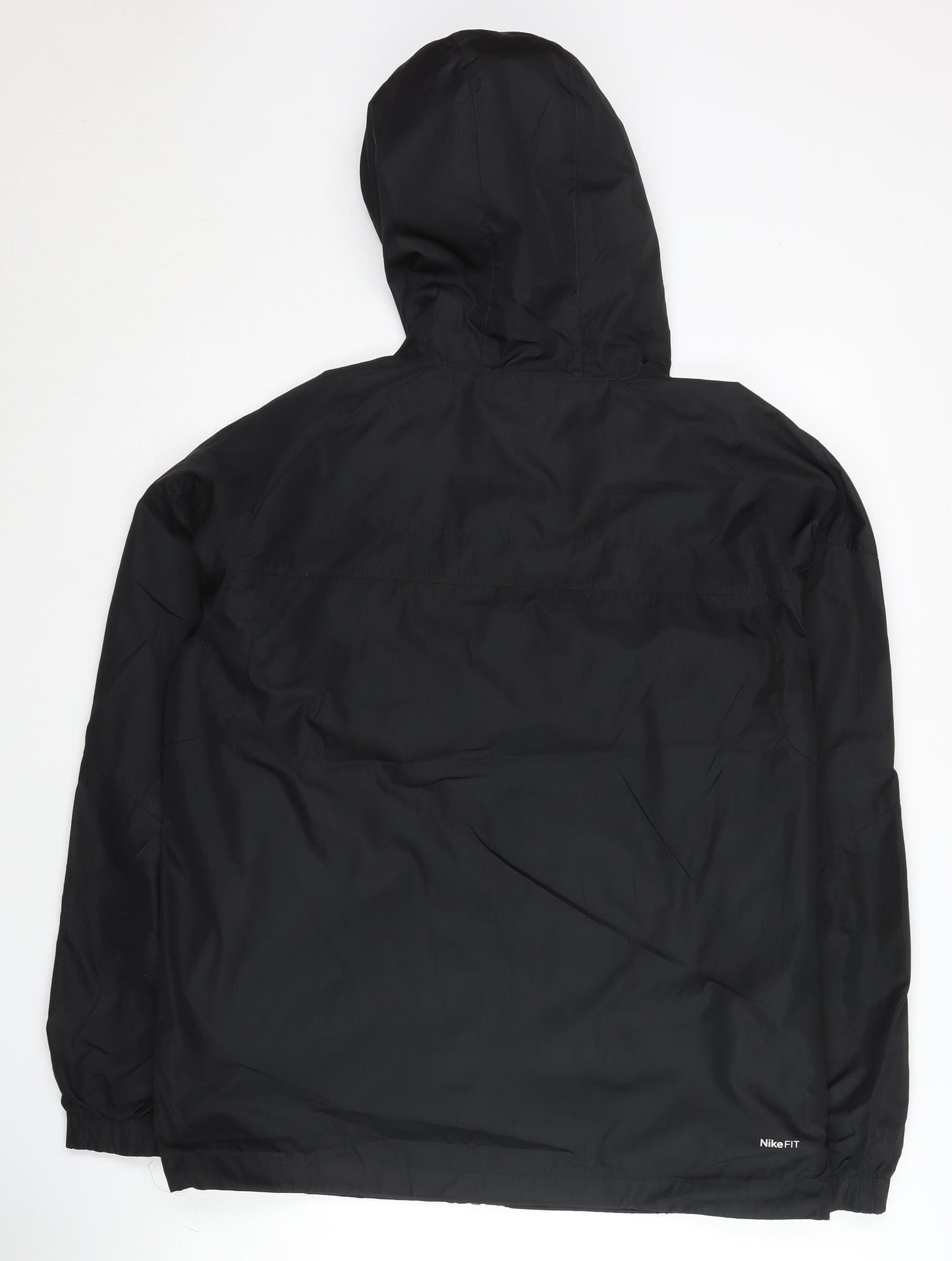 Nike Men's Black L Windbreaker Jacket Lightweight Hooded Sportswear