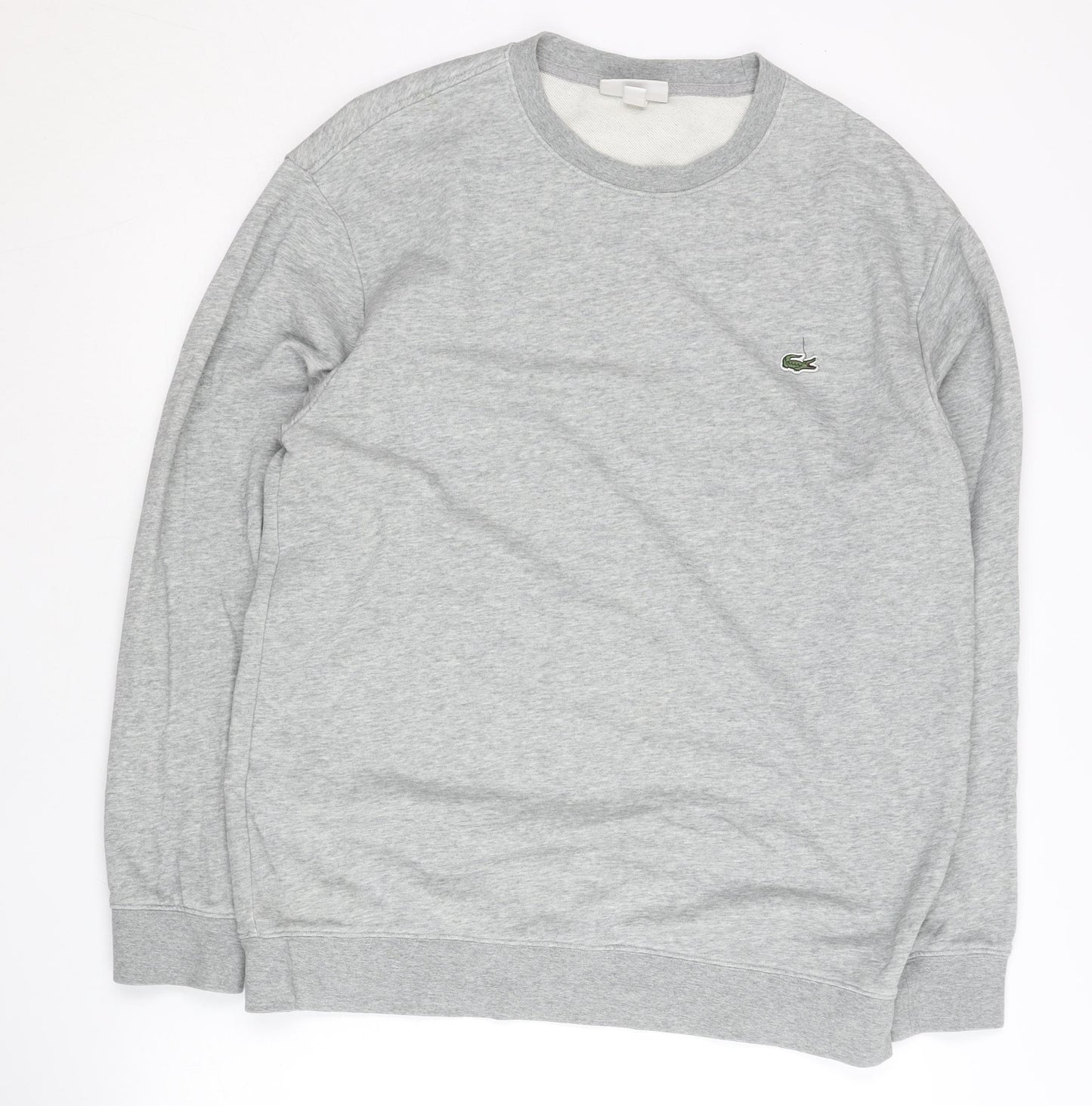 Lacoste Men’s Grey XL Regular Fit Crew Neck Sweatshirt