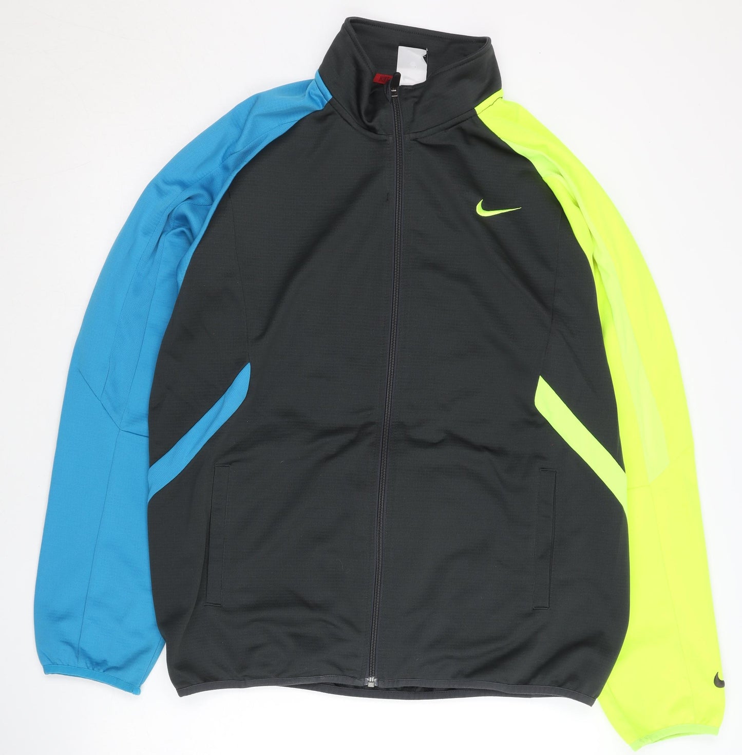 Nike Men's Multicoloured XL Track Jacket Colourblock Full Zip