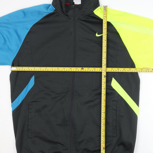 Nike Men's Multicoloured XL Track Jacket Colourblock Full Zip