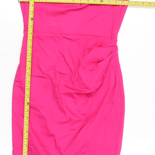Jolie Moi Women’s Pink Off Shoulder Bodycon Dress Size 10