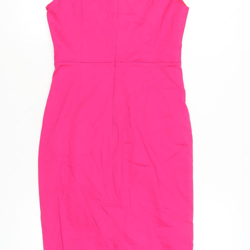 Jolie Moi Women’s Pink Off Shoulder Bodycon Dress Size 10