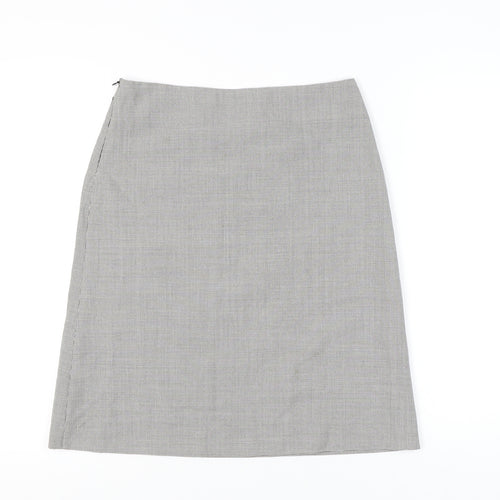 Mew Mew Women’s Grey Houndstooth Knee Length Pencil Skirt L