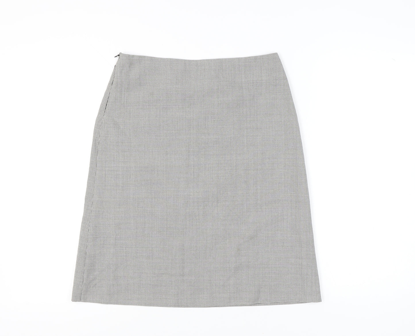 Mew Mew Women’s Grey Houndstooth Knee Length Pencil Skirt L