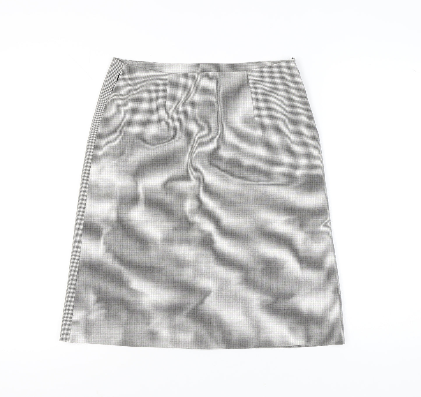 Mew Mew Women’s Grey Houndstooth Knee Length Pencil Skirt L