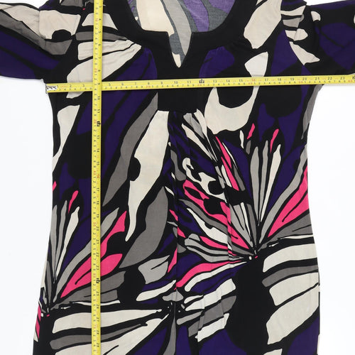 Marks and Spencer Womens Multicoloured Tunic Blouse Size 14 Viscose