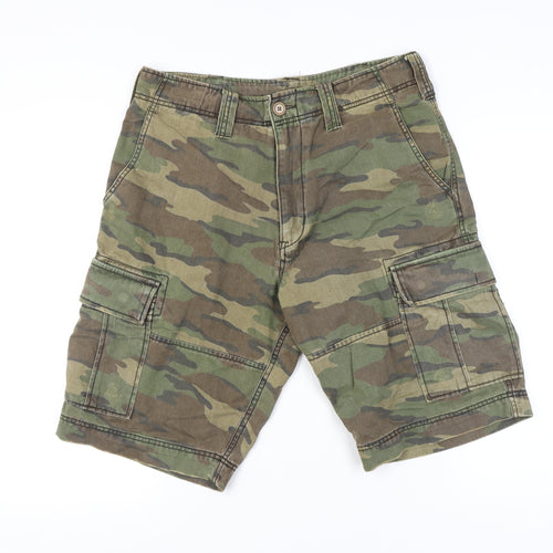 TU Men's Camo Cargo Shorts 32R Regular Fit Summer Cotton Army Style