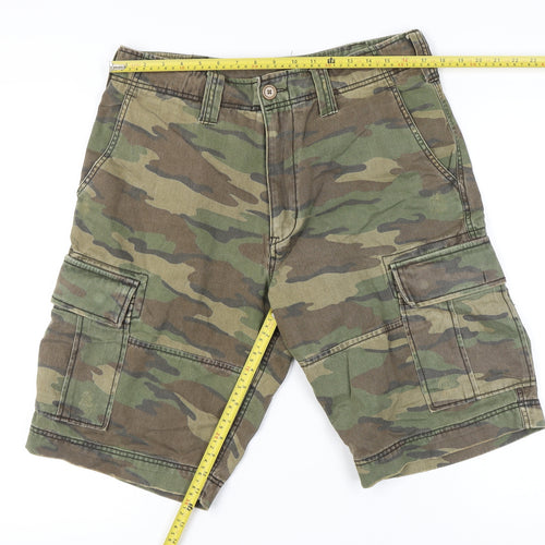 TU Men's Camo Cargo Shorts 32R Regular Fit Summer Cotton Army Style
