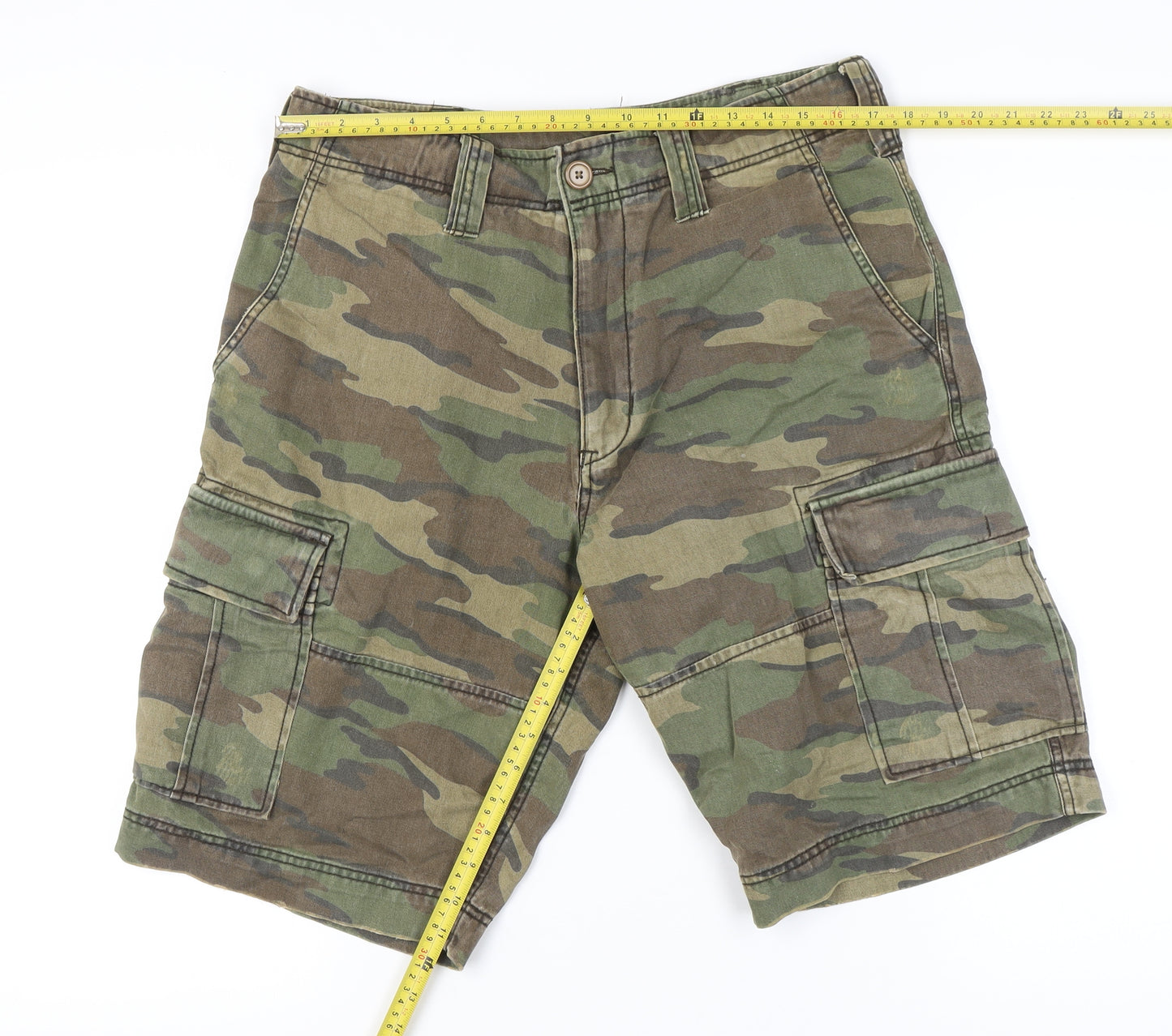 TU Men's Camo Cargo Shorts 32R Regular Fit Summer Cotton Army Style