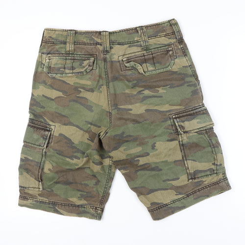 TU Men's Camo Cargo Shorts 32R Regular Fit Summer Cotton Army Style