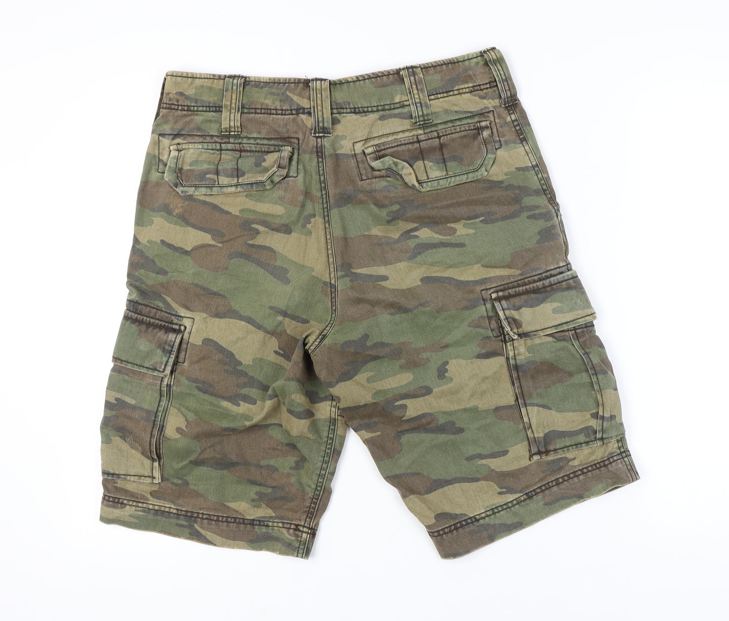 TU Men's Camo Cargo Shorts 32R Regular Fit Summer Cotton Army Style