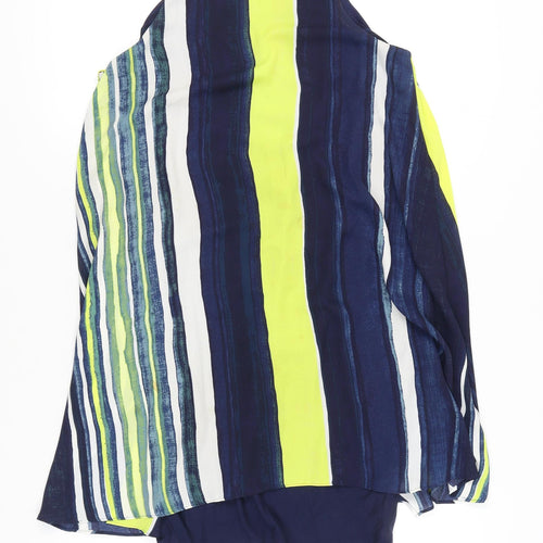 Next Women’s Multicoloured Striped Short Slip Dress UK 10 Summer Casual