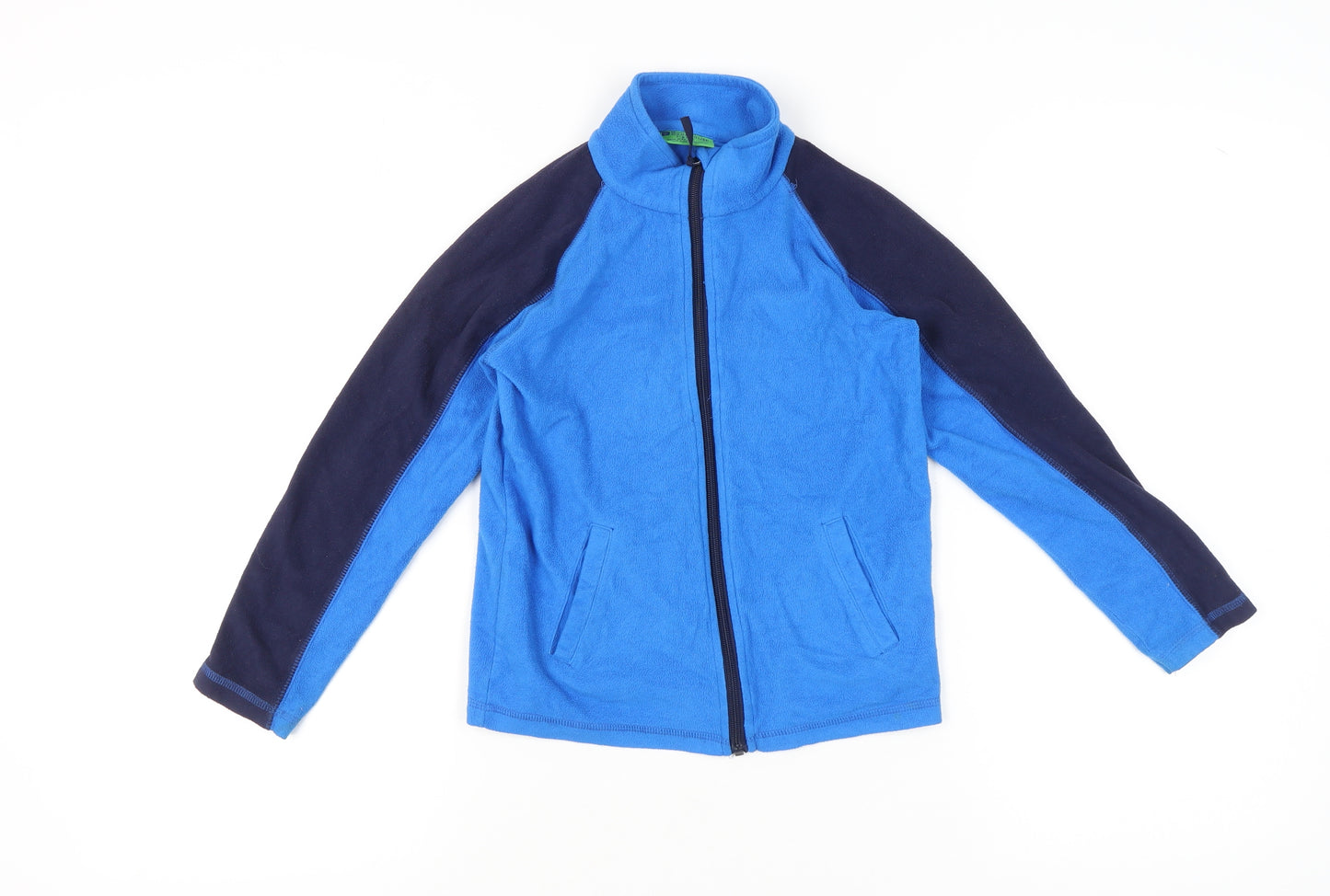 Mountain Warehouse Boys Blue Colourblock Fleece Jacket 7-8 Years