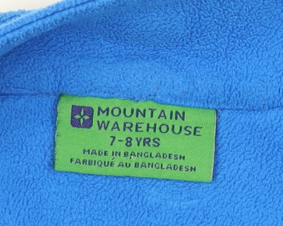 Mountain Warehouse Boys Blue Colourblock Fleece Jacket 7-8 Years