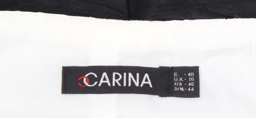 Carina Women’s Black UK 18 Sheath Satin One Shoulder Cocktail Dress