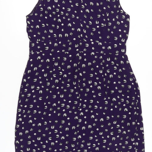 Rocha John Rocha Women’s Purple Polka Dot Wrap Dress Size 16