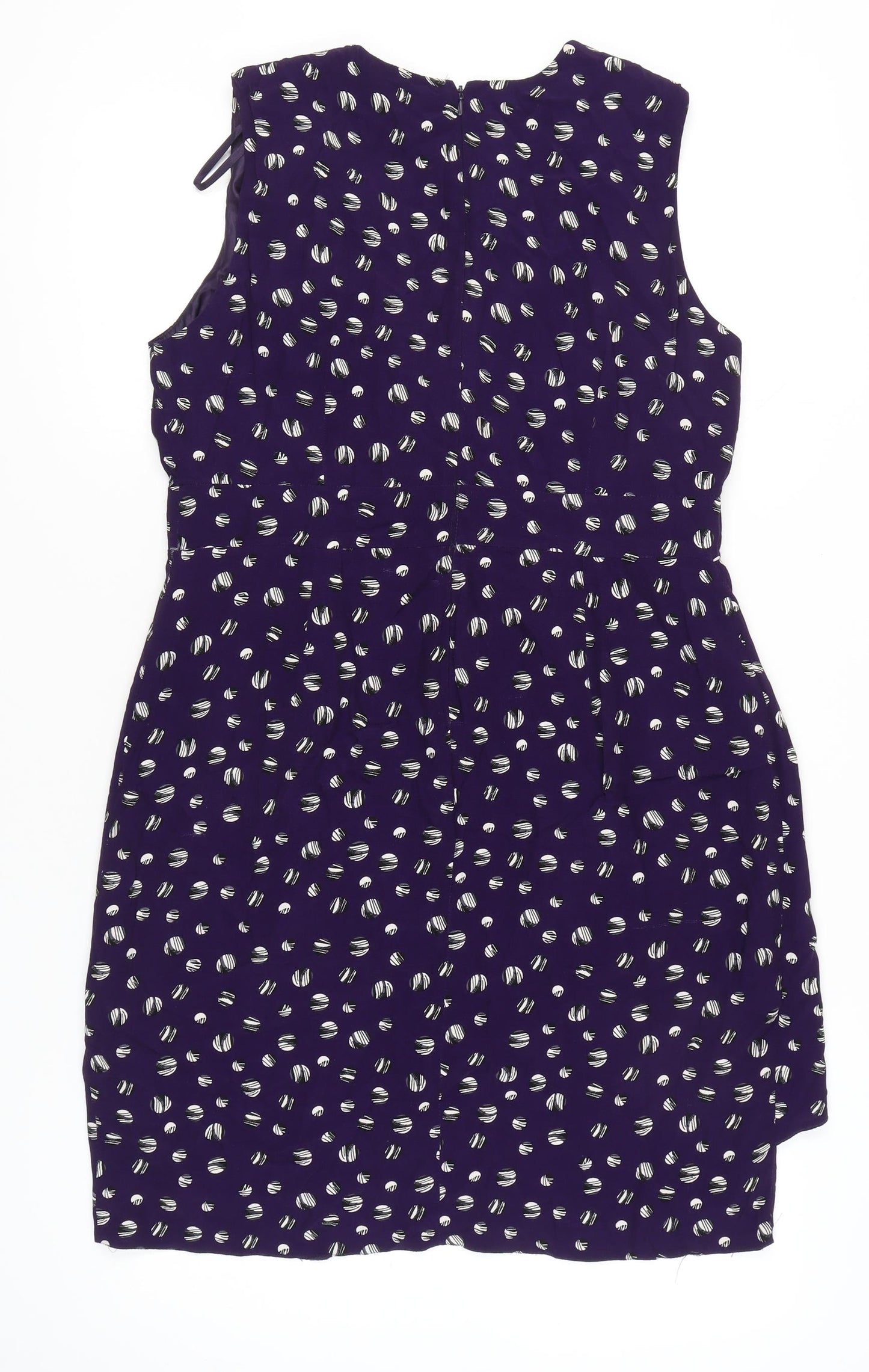 Rocha John Rocha Women’s Purple Polka Dot Wrap Dress Size 16