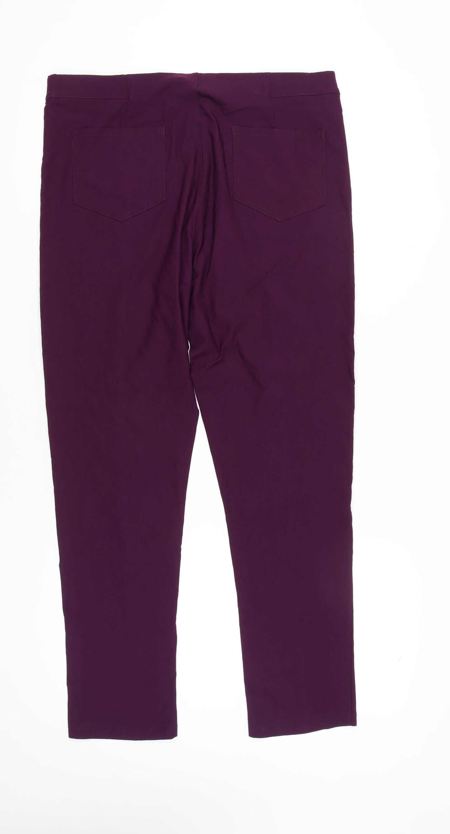 Emelia Classics Women’s Purple High Rise Leggings Size 20 Stretch Woven