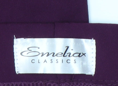 Emelia Classics Women’s Purple High Rise Leggings Size 20 Stretch Woven