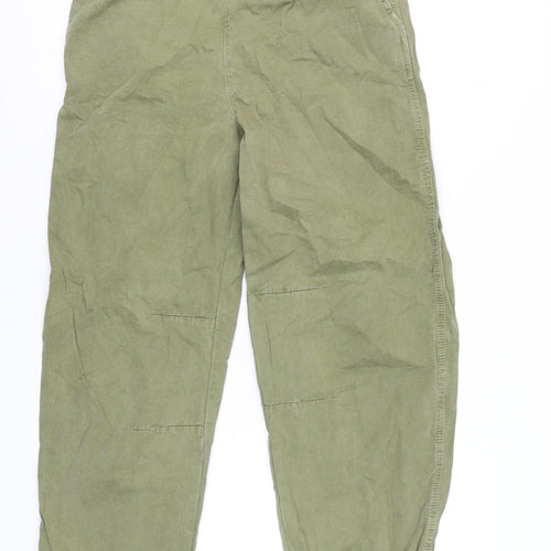 Denim Co. Women’s Green Cotton Jogger Trousers Size 6 Regular Fit