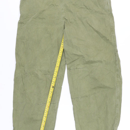 Denim Co. Women’s Green Cotton Jogger Trousers Size 6 Regular Fit