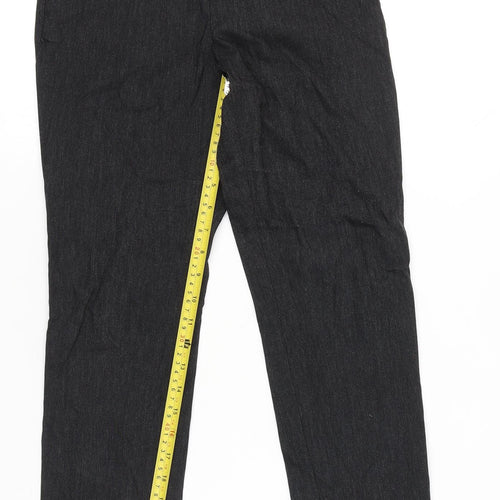 Van Heusen Women’s Black XS Leggings with Zip Accents Stretch Casual