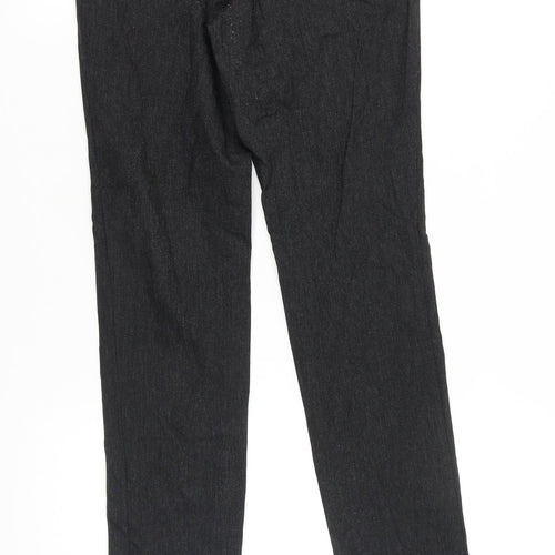 Van Heusen Women’s Black XS Leggings with Zip Accents Stretch Casual