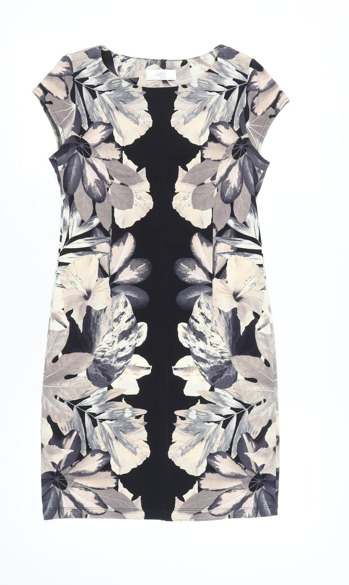 Wallis Petite Women's Multicoloured S Sheath Knee Length Floral Dress
