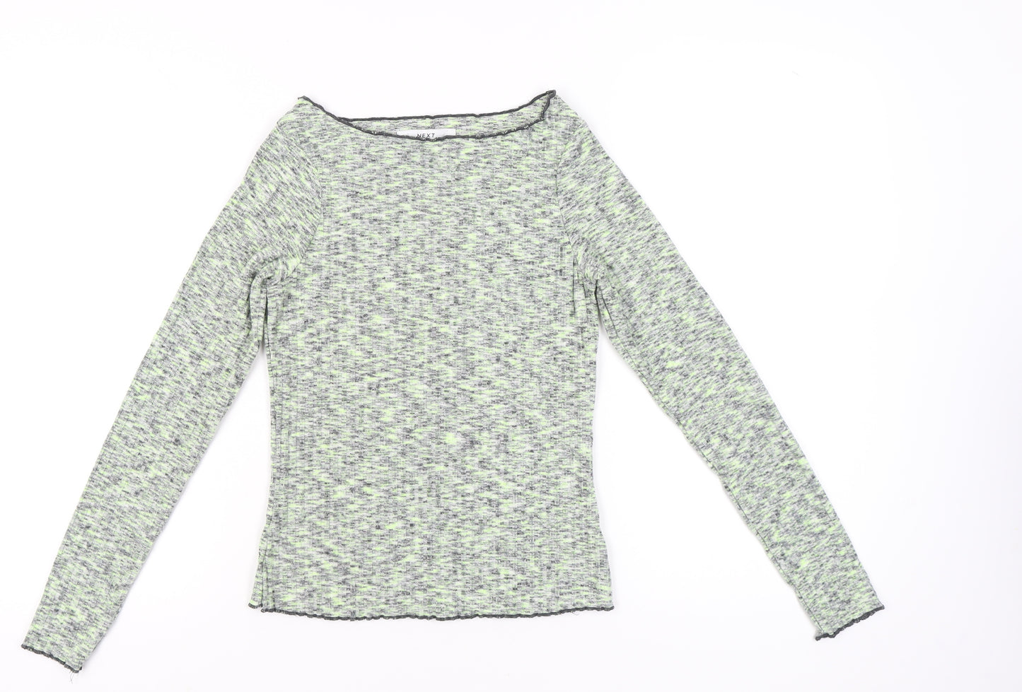 Next Women’s Multicoloured Knit Long Sleeve Boat Neck Top Size S