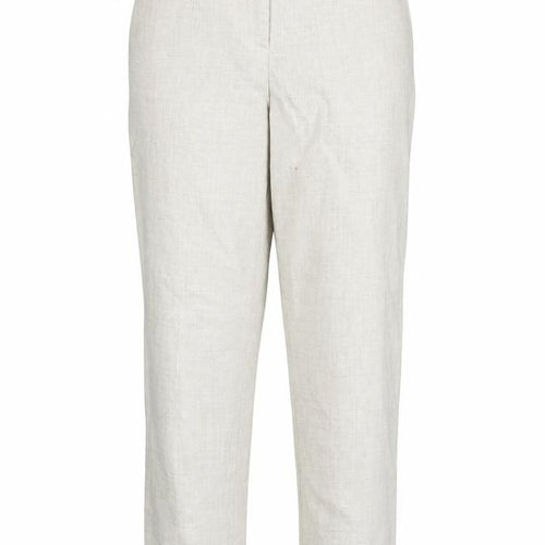 H&M Women’s Beige Straight Leg Trousers Size 16 Mid Rise Casual Workwear