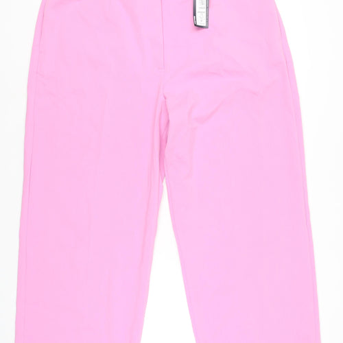 Marks and Spencer Women’s Pink Size 24 Straight Leg Trousers