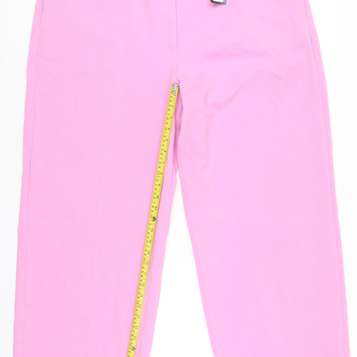 Marks and Spencer Women’s Pink Size 24 Straight Leg Trousers