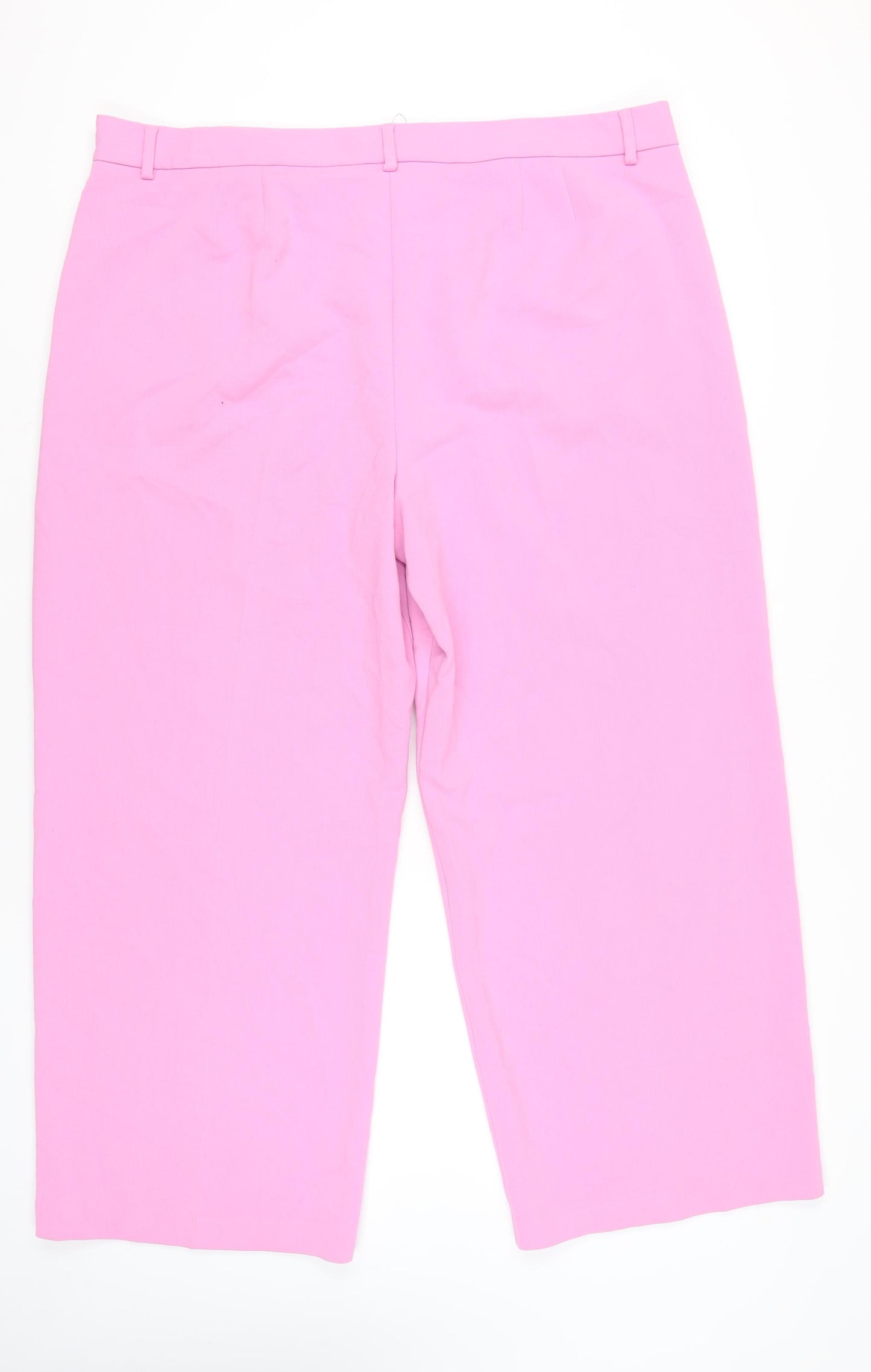 Marks and Spencer Women’s Pink Size 24 Straight Leg Trousers
