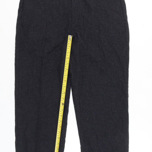 Marks and Spencer Women’s Grey Check Wool Blend Dress Pants 34W 33L