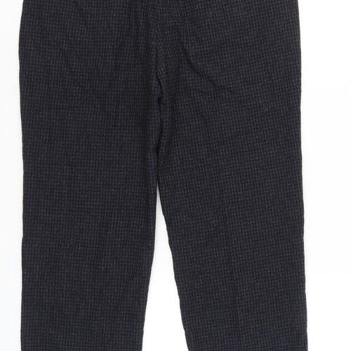 Marks and Spencer Women’s Grey Check Wool Blend Dress Pants 34W 33L