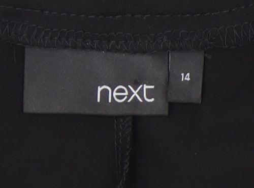 Next Women's Black Beaded V-Neck Sleeveless Maxi Dress Size 14