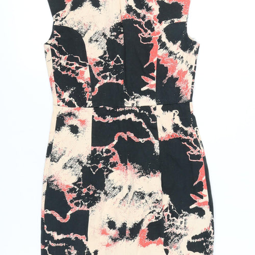French Connection Women’s Multicoloured Sheath Dress Size 6 Sleeveless