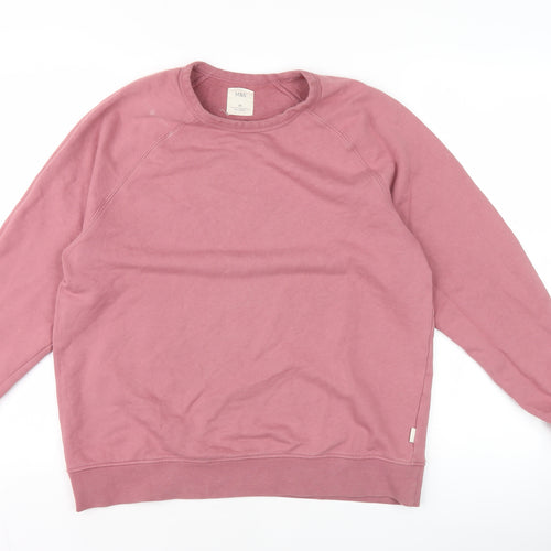 Marks and Spencer Men's Pink M Pullover Sweatshirt Cotton Elastane
