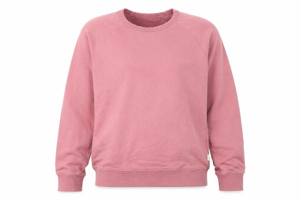 Front view of Marks & Spencer Men's Pink M Pullover Sweatshirt Cotton Elastane