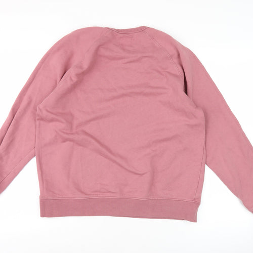 Marks and Spencer Men's Pink M Pullover Sweatshirt Cotton Elastane