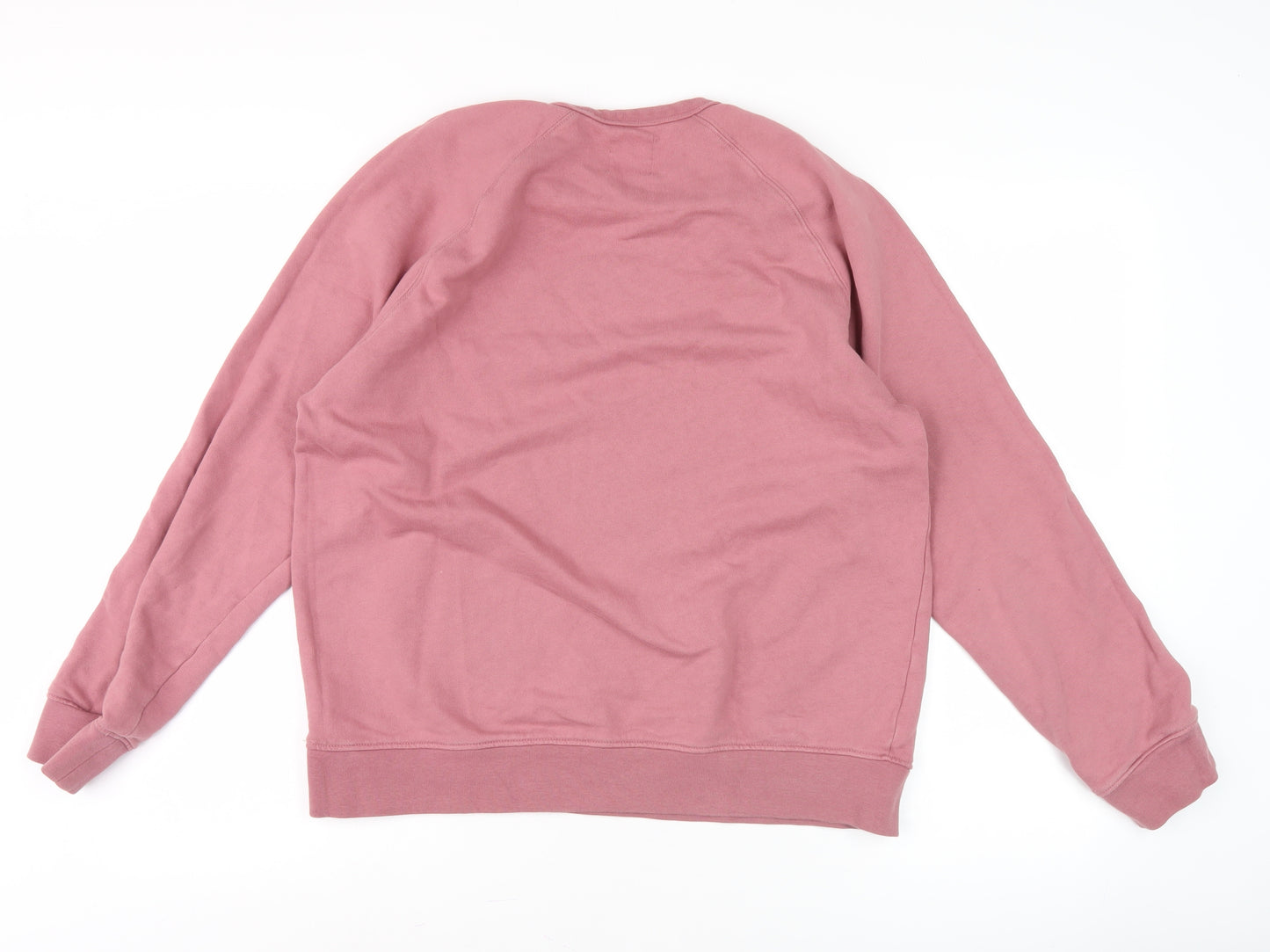 Marks and Spencer Men's Pink M Pullover Sweatshirt Cotton Elastane
