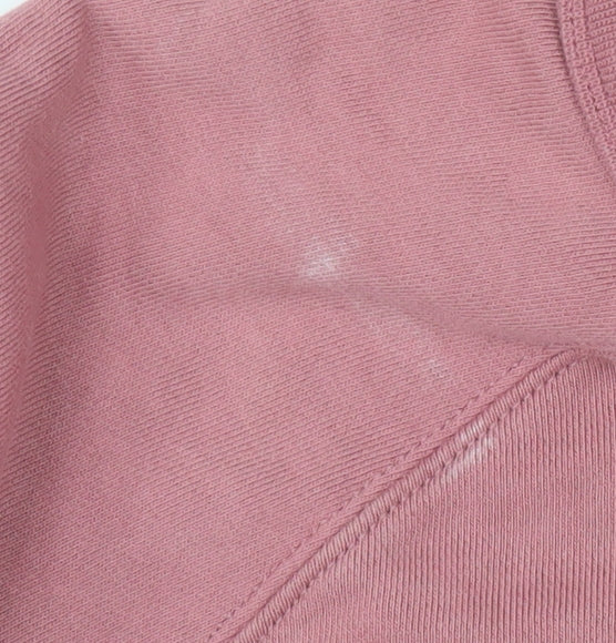 Marks and Spencer Men's Pink M Pullover Sweatshirt Cotton Elastane